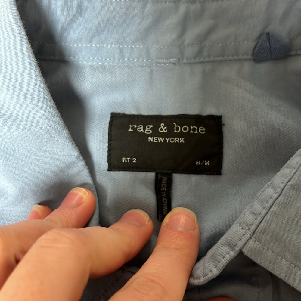 Rag & Bone Button-Down Size Medium - image 5